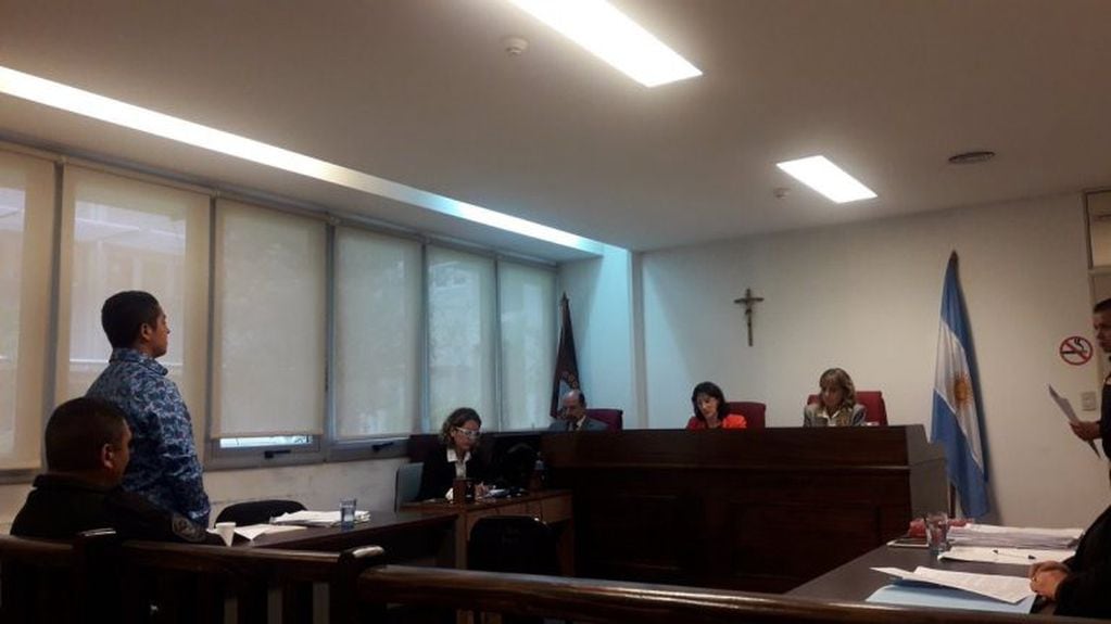 Ramón Ángel Chocobar durante el juicio (Fiscales Penales)