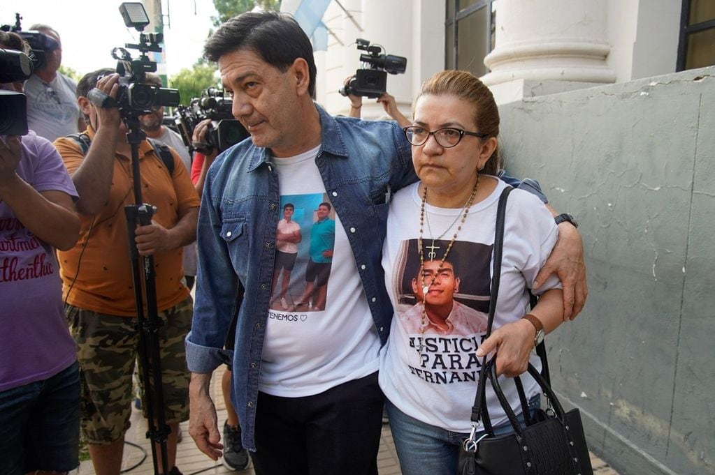 Los padres de Fernando Báez Sosa estuvieron presentes este lunes.