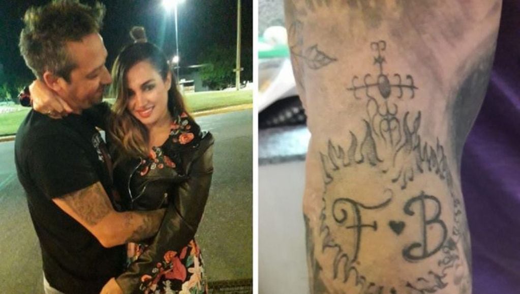A pesar de haber suspendido la boda, el novio de Belén Francese se hizo un romántico tatuaje en el brazo