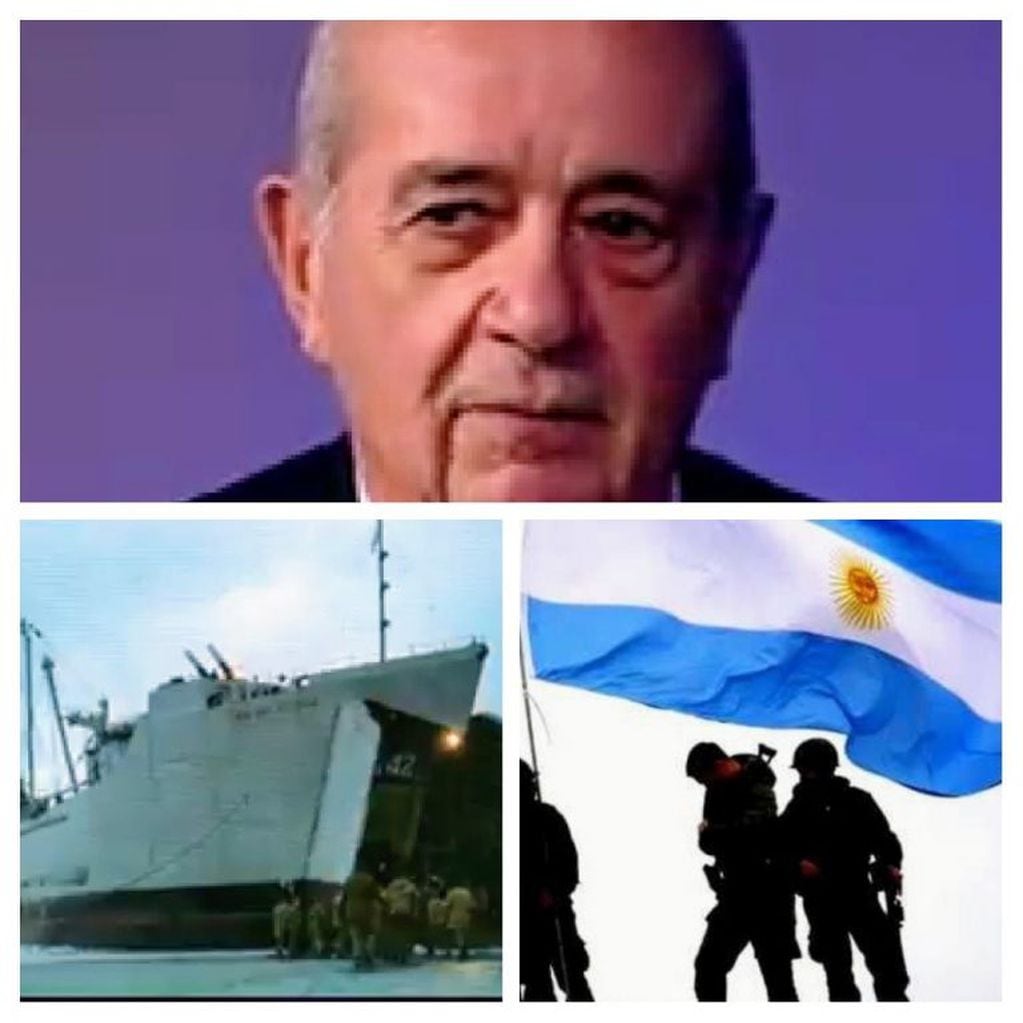 Jose Luciano Acuña, el comandante que amarró con su buque en Puerto Argentino.