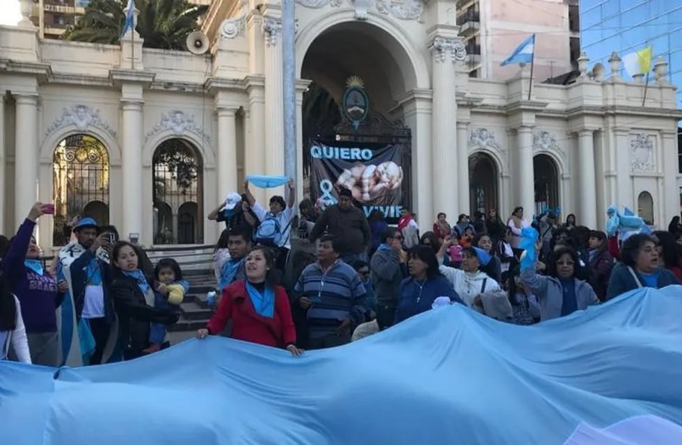 Movilización contra el aborto legal en Jujuy