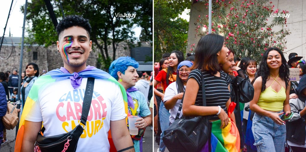 Los colores de la diversidad fueron protagonistas en la jornada del sábado, cuando se realizó en Jujuy la Marcha del Orgullo 2023.