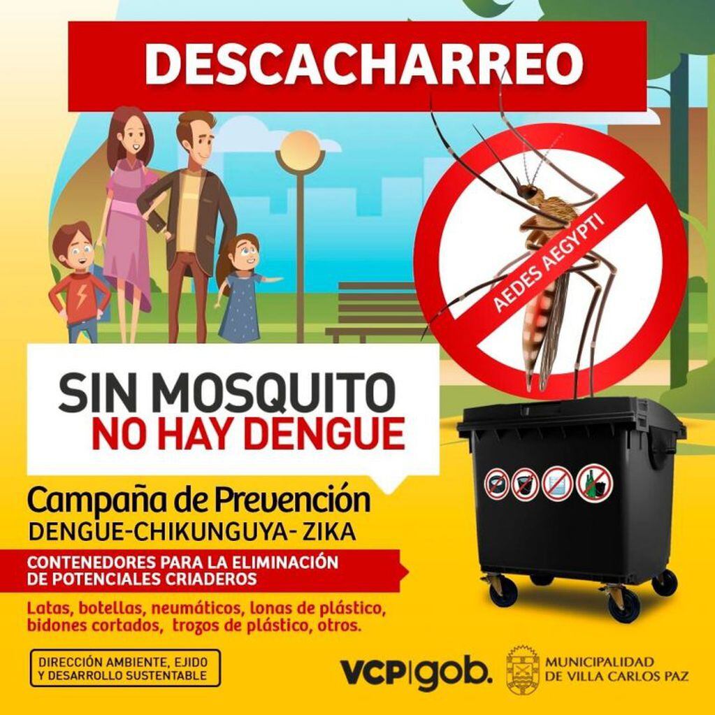 Prevención del dengue en Carlos Paz.