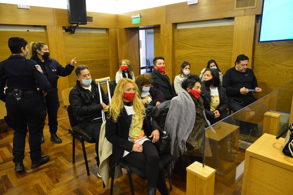 Segunda audiencia del juicio por el asesinato de Karina Bustos.  Fernando Coronel, acusado por el femicidio.  (Nicolás Bravo / La Voz)