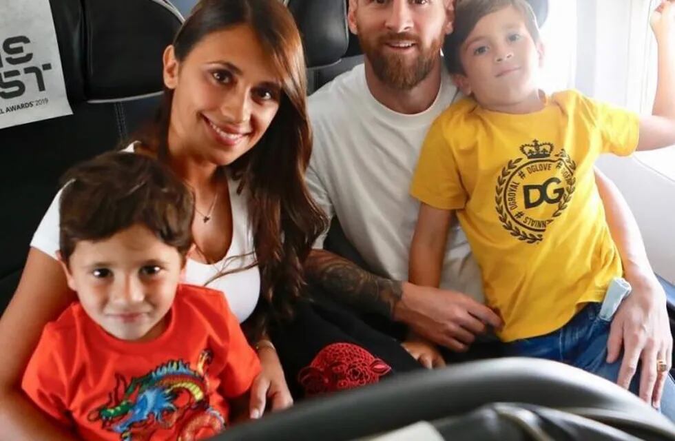 (Instagram/@leomessi) Messi y su familia viajan a Italia