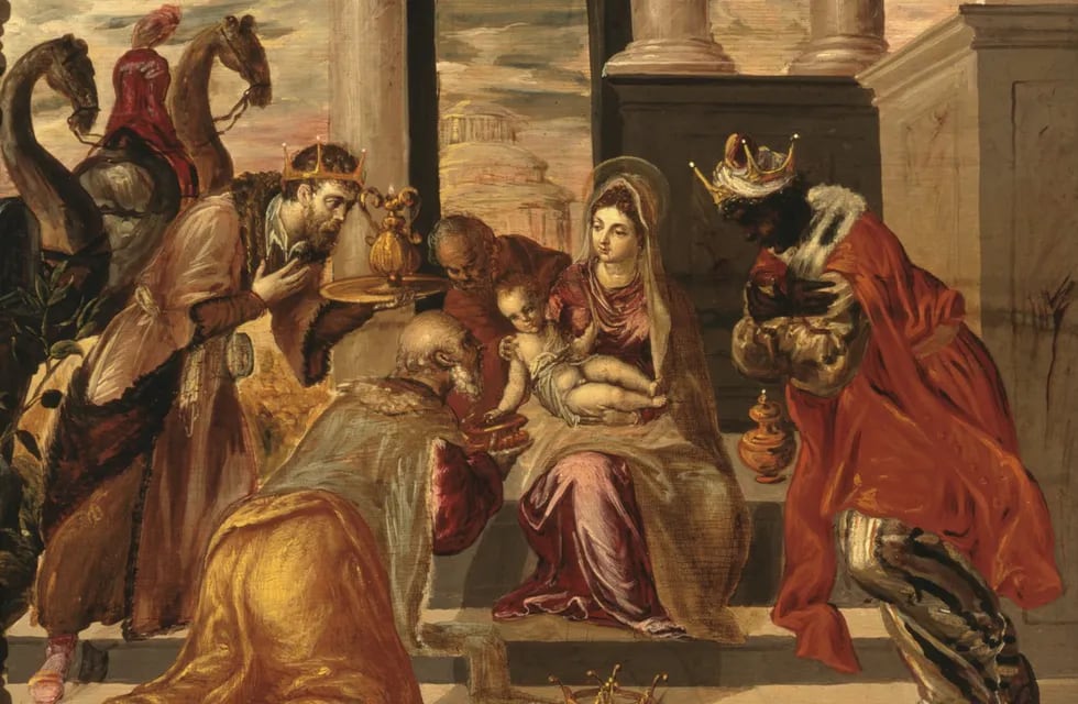 Adoración de los Reyes Magos, el Greco, 1568-69,