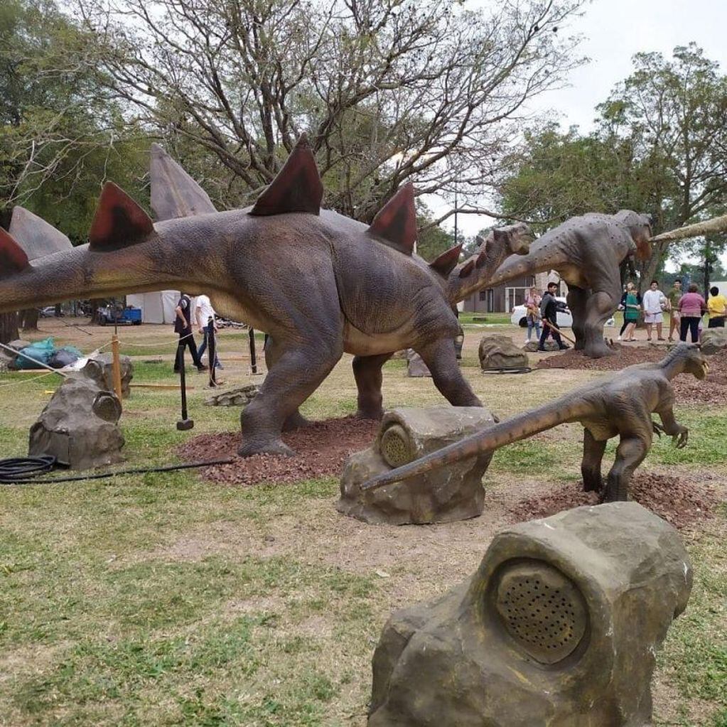 Los dinosaurios es la actividad que más atrae a los niños. (Prensa Gobierno)