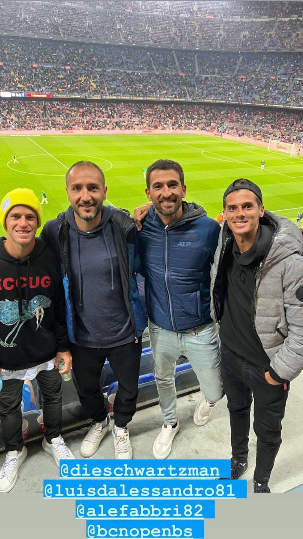 "Fefo" compartió fotos desde el estadio catalán luego del debut en el Barcelona Open.