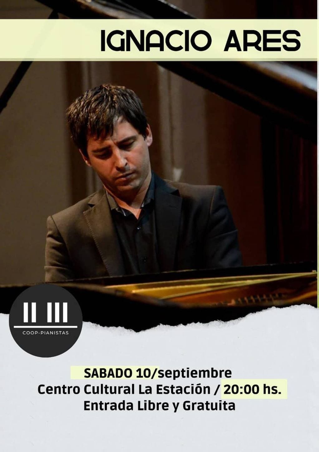 Concierto de piano del maestro Ignacio Ares en Tres Arroyos