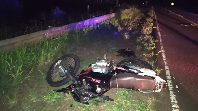 Motociclista falleció tras despistar sobre la Ruta Nacional 101 en San Antonio