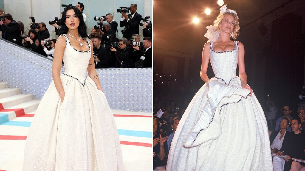 Dua Lipa vistió un vestido Chanel inspirado en el de la colección de 1992.