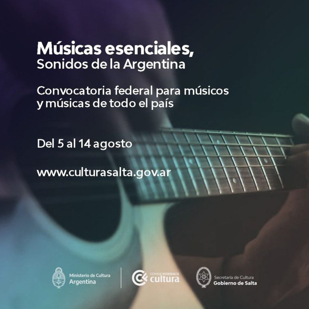 Invitan a músicos salteños a sumarse a una convocatoria nacional (Cultura Salta)