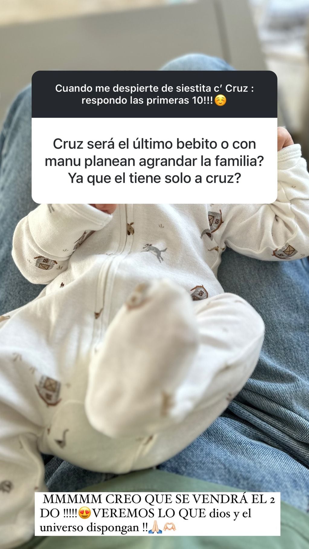A menos de un mes del nacimiento de Cruz, Nicole Neumann y Manu Urcera planean tener otro hijo