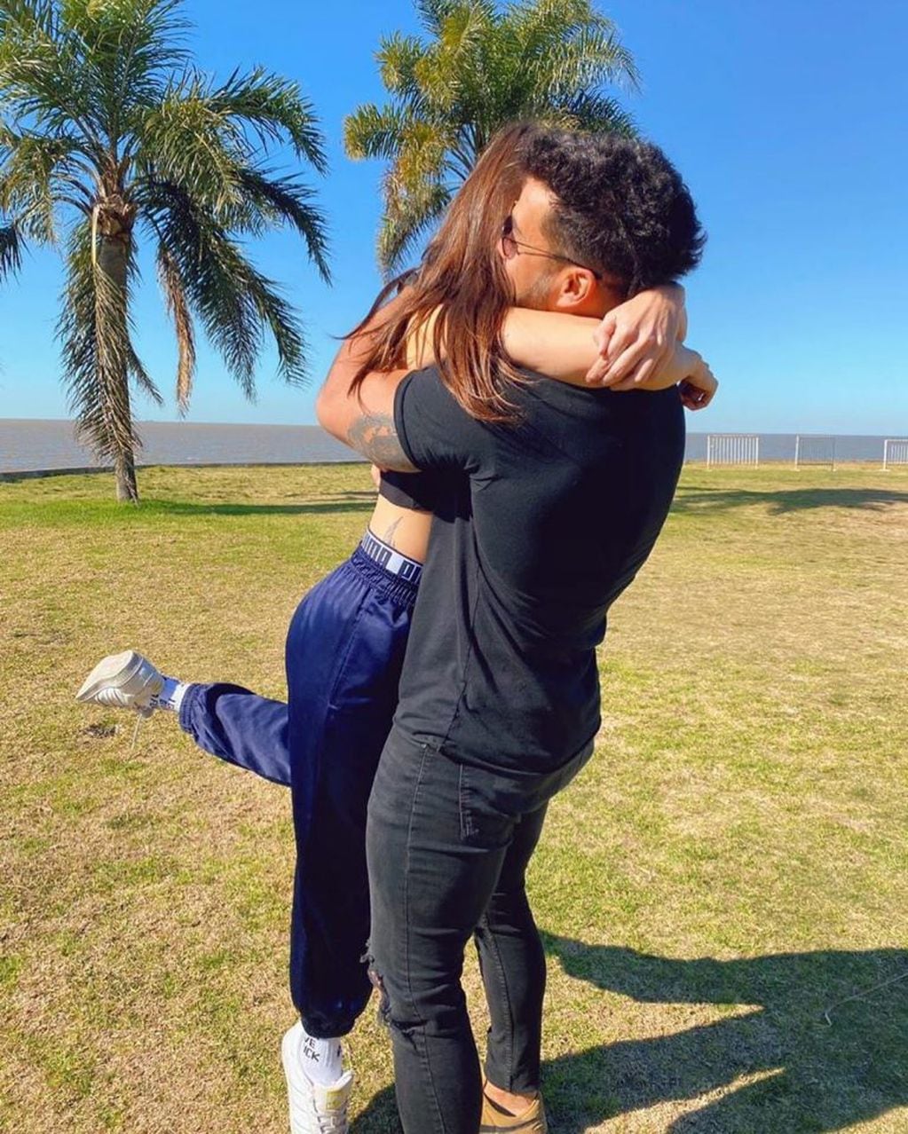 La primera foto que Ivana Nadal publicó con Bruno Siri (Instagram)