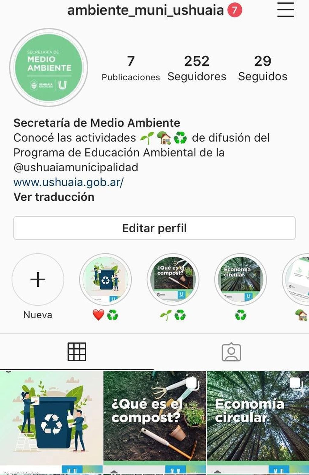 Programa de Educación Ambiental Ushuaia