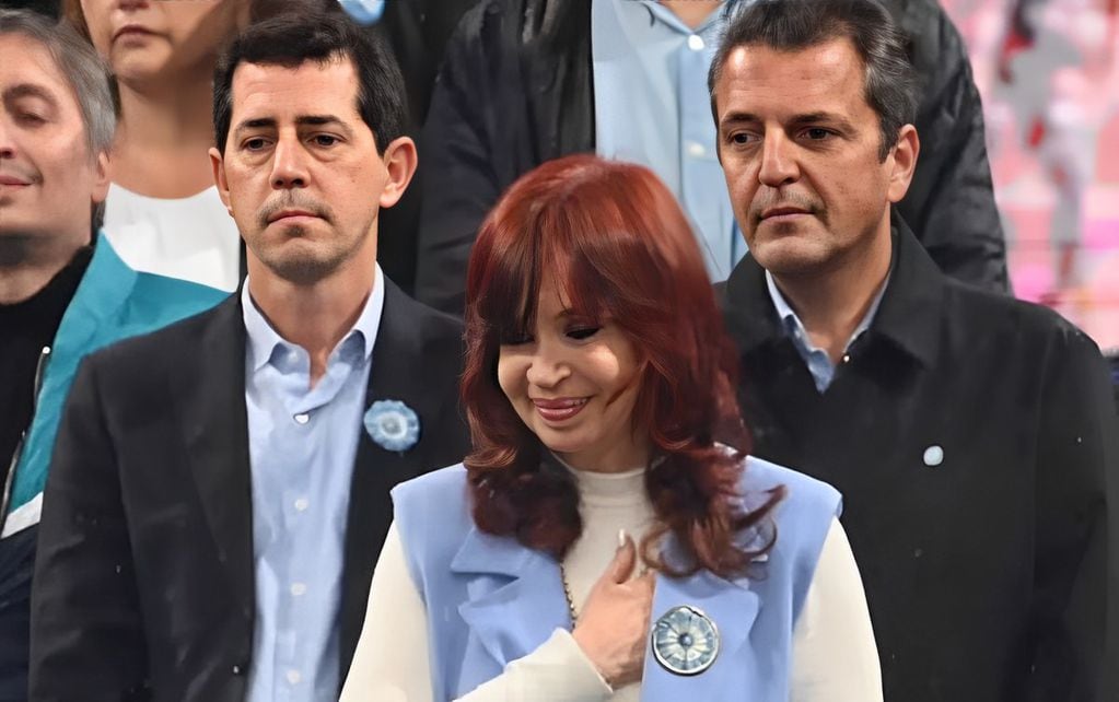 Cristina Kirchner, Sergio Massa y Wado de Pedro. Foto: web