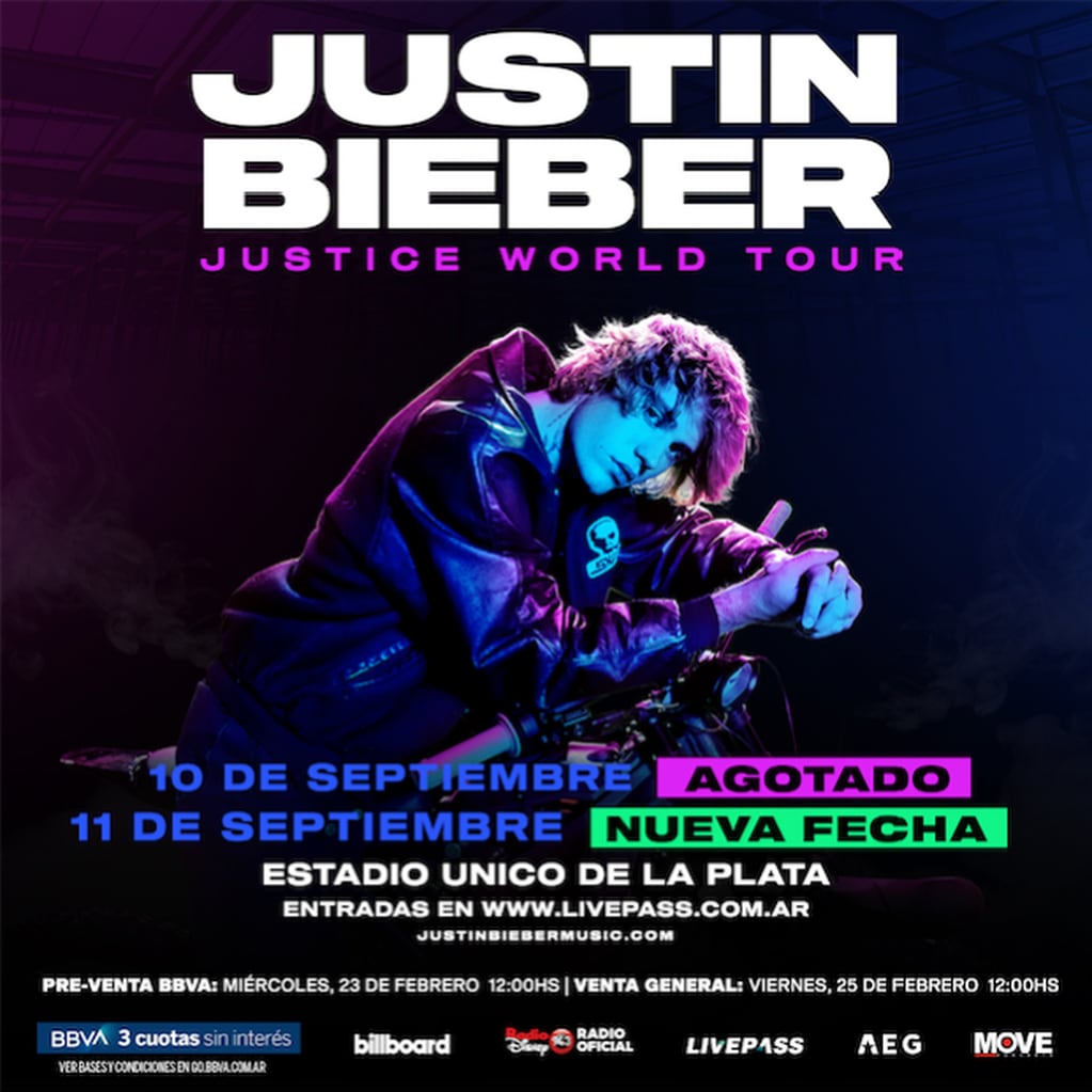 Justin Bieber en la Argentina.