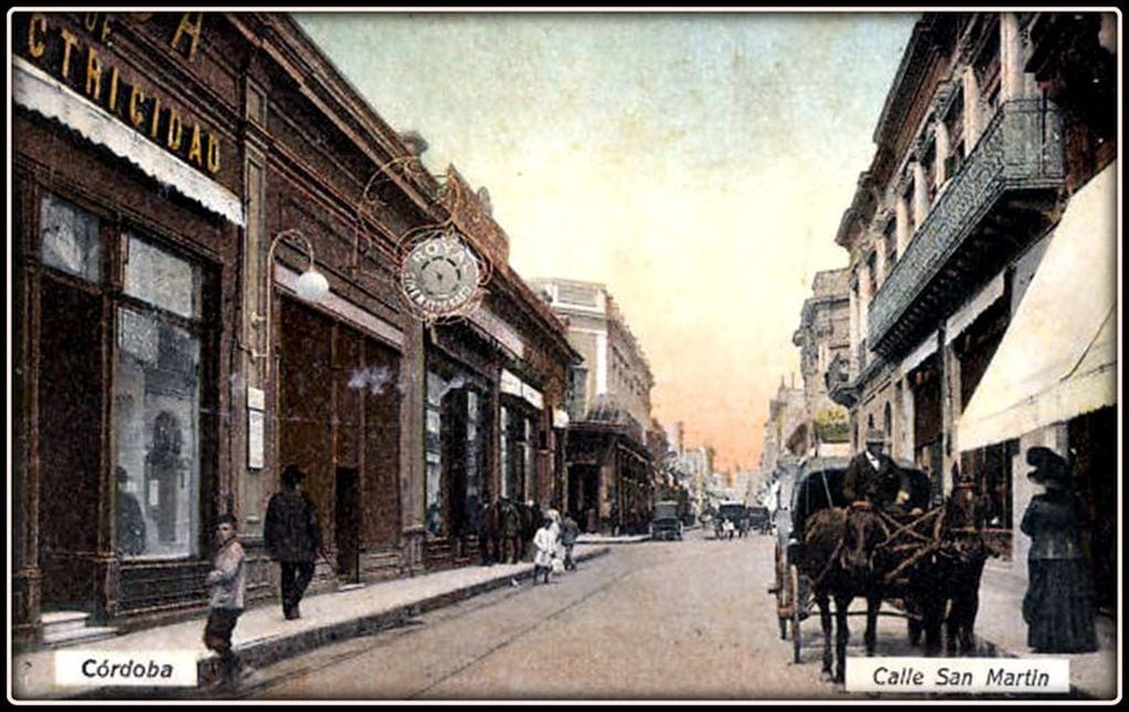 La calle San Martín, en una imagen de  finales de los 1800.