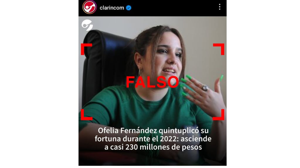 Son falsas estas placas que imitan el estilo de medios argentinos en redes sociales.