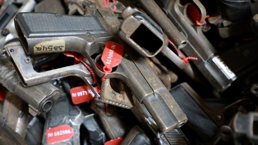El año pasado se retiraron todas las armas que quedaban a resguardo en instalaciones de la Policía de Santa Fe. (Gobierno de Santa Fe)