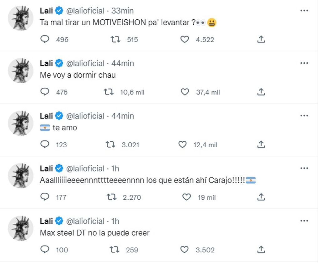 Las reacciones de Lali Espósito en el minuto a minuto del partido de la Selección