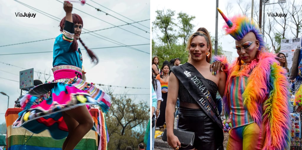 Las calles de Jujuy se vistieron de colores, brillo y alegría este sábado con la Marcha del Orgullo.