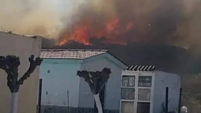 Incendio en Huerta Grande