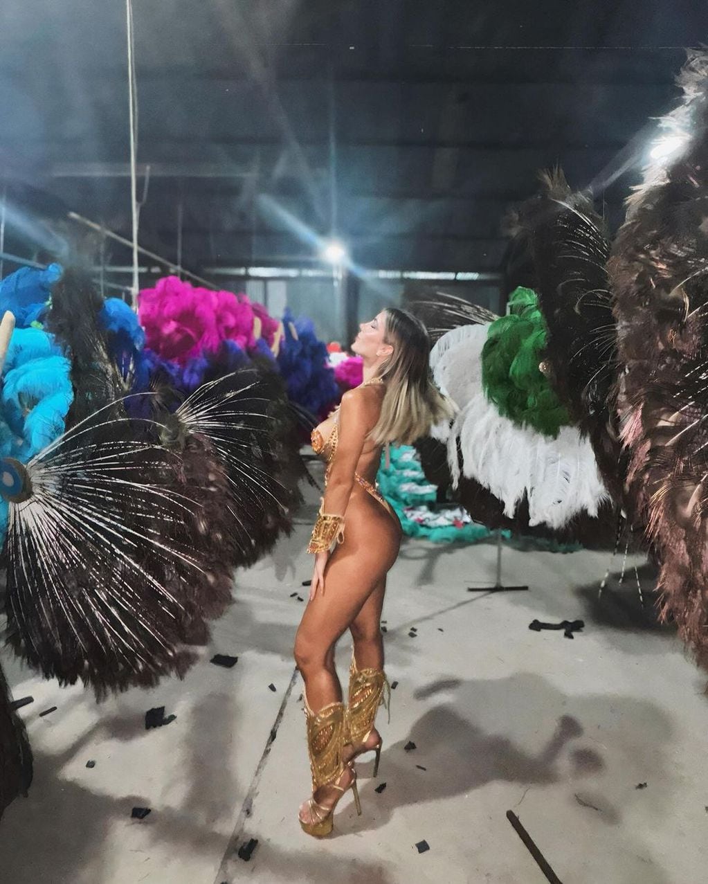 La pareja del Licha Martínez bailó muy sexy en el Carnaval de Gualeguaychú