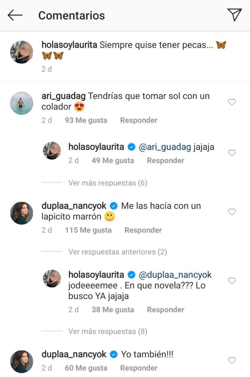 Laurita Fernández lanzó una confesión y obtuvo una respuesta inesperada de Nancy Dupláa