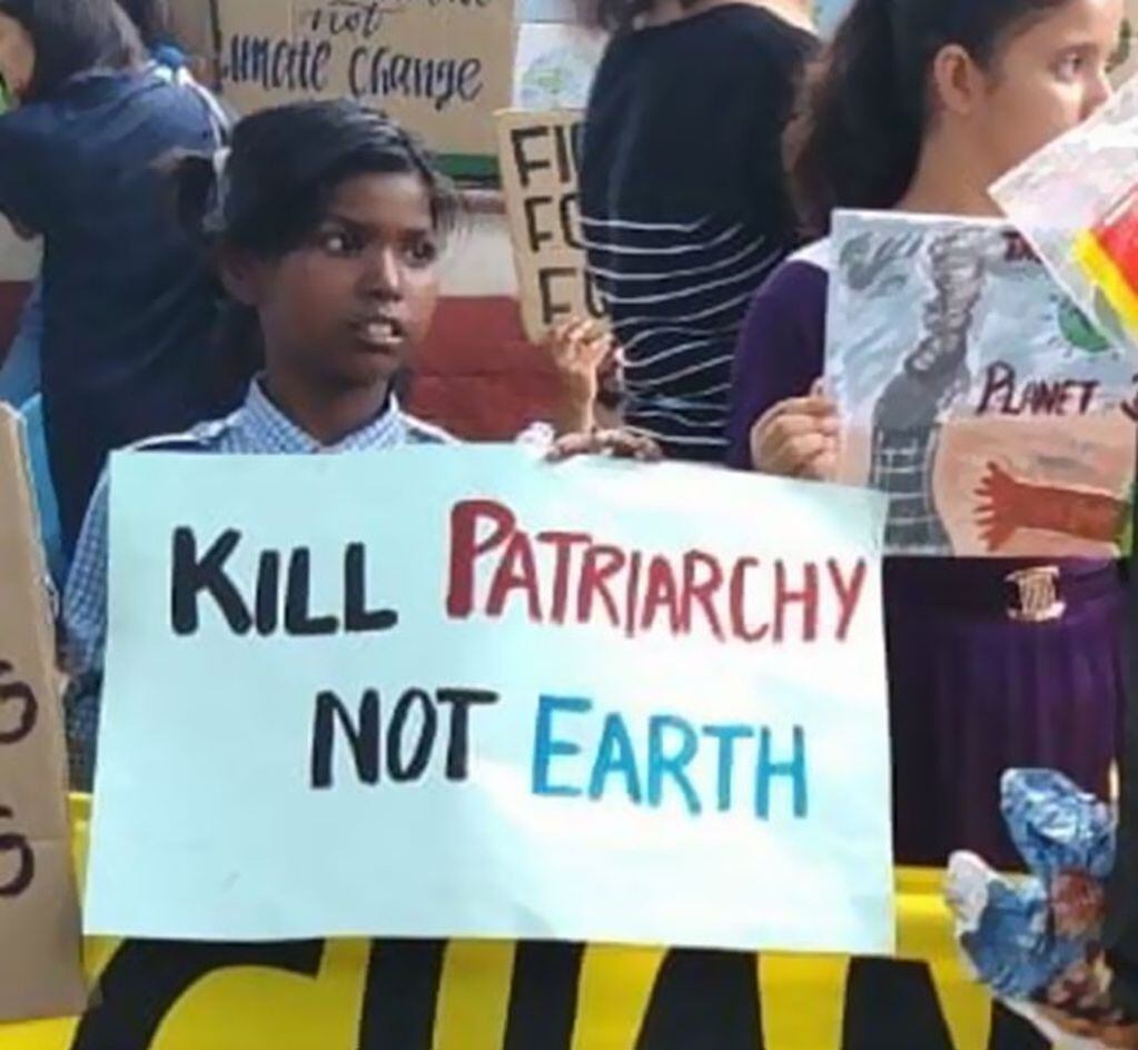 "Maten al patriarcado, no a la Tierra"