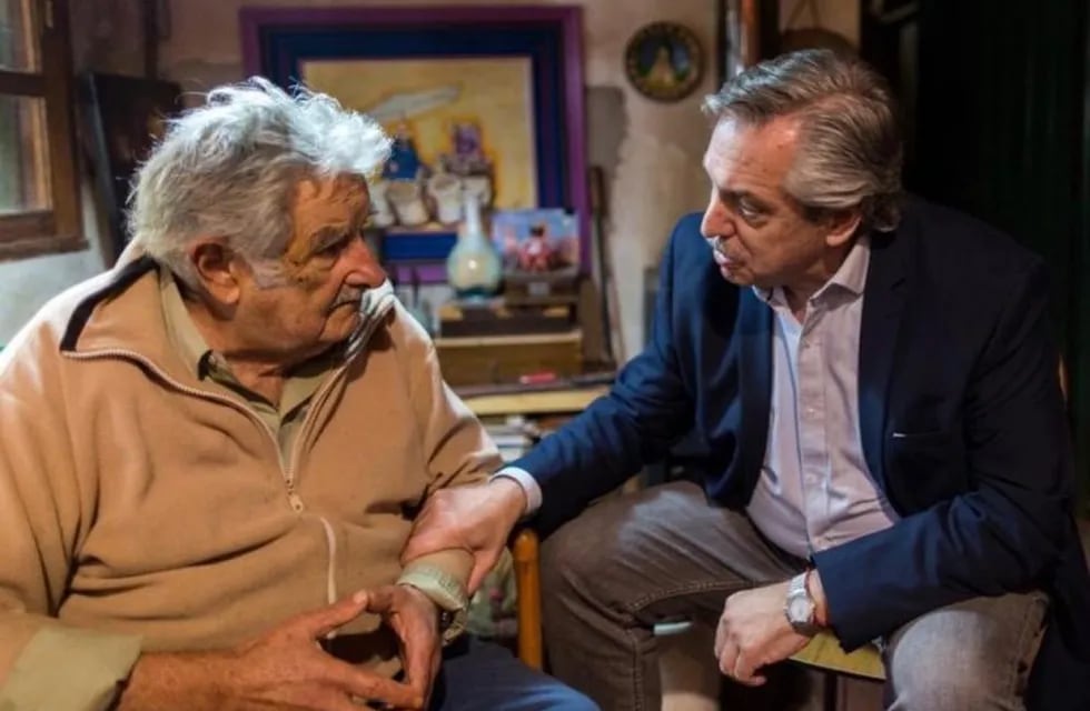 Alberto Fernández visitó a José Mujica en Uruguay. (Prensa Alberto Fernández)