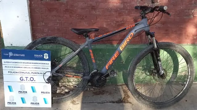 Bicicleta robada y recuperada