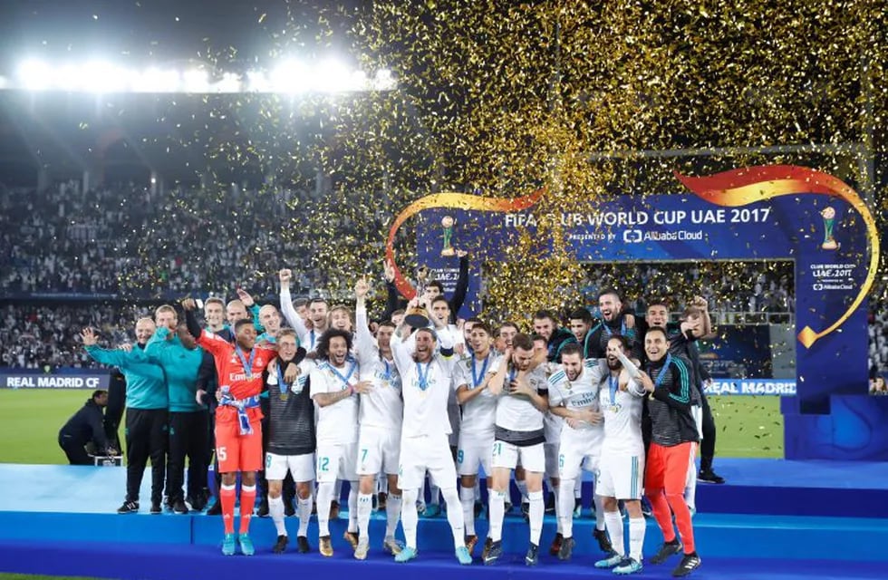 Real Madrid, el vigente bicampeón del Mundial de Clubes. (AP Photo/Hassan Ammar)