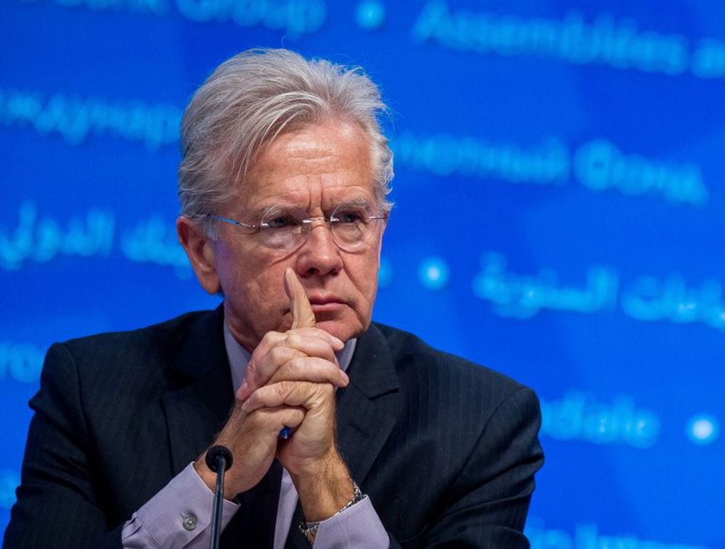 El vocero del FMI, Gerry Rice (Foto:ZACH GIBSON/AFP)