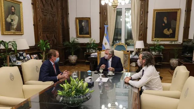 Gustavo Bordet se reunió con Alberto Fernández