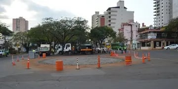 La avenida Corrientes del centro posadeño se encuentra en obras