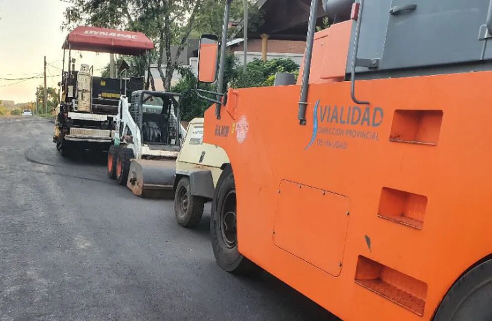 Eldorado: avanzan con los trabajos de asfaltado sobre empedrado en algunas zonas de la ciudad