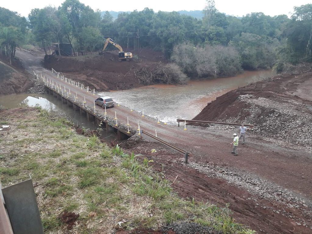 Puente Pindaytí: quedó habilitado el paso alternativo