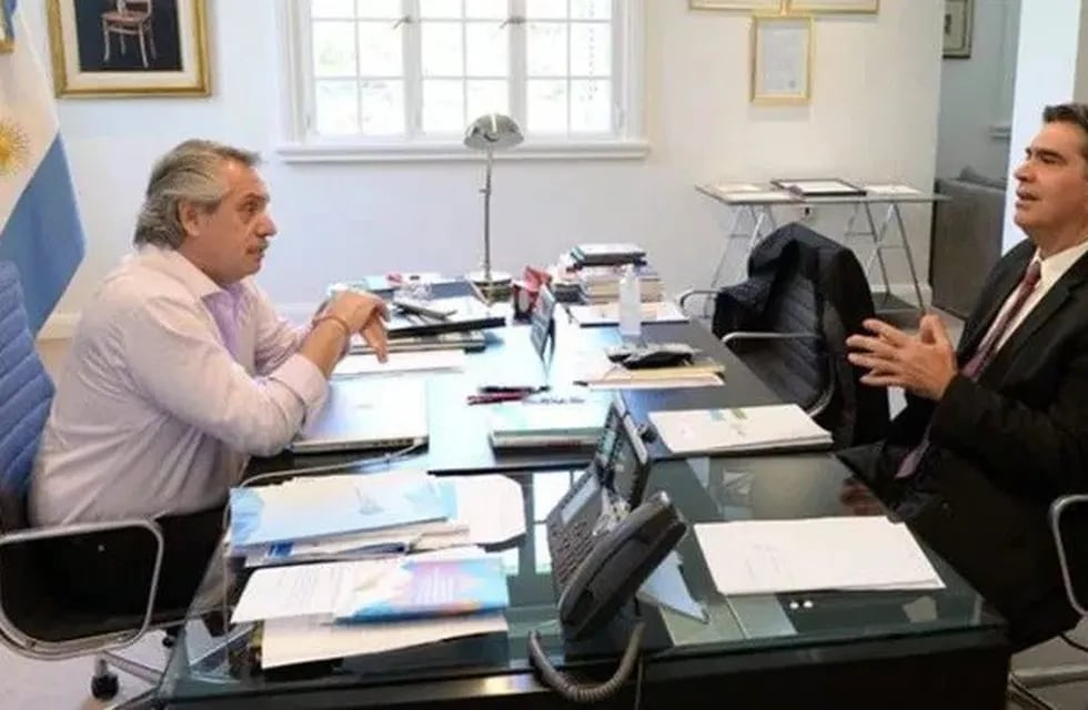 Capitanich explicó los temas que se trataron en su reunión con Alberto Fernández. (Web).