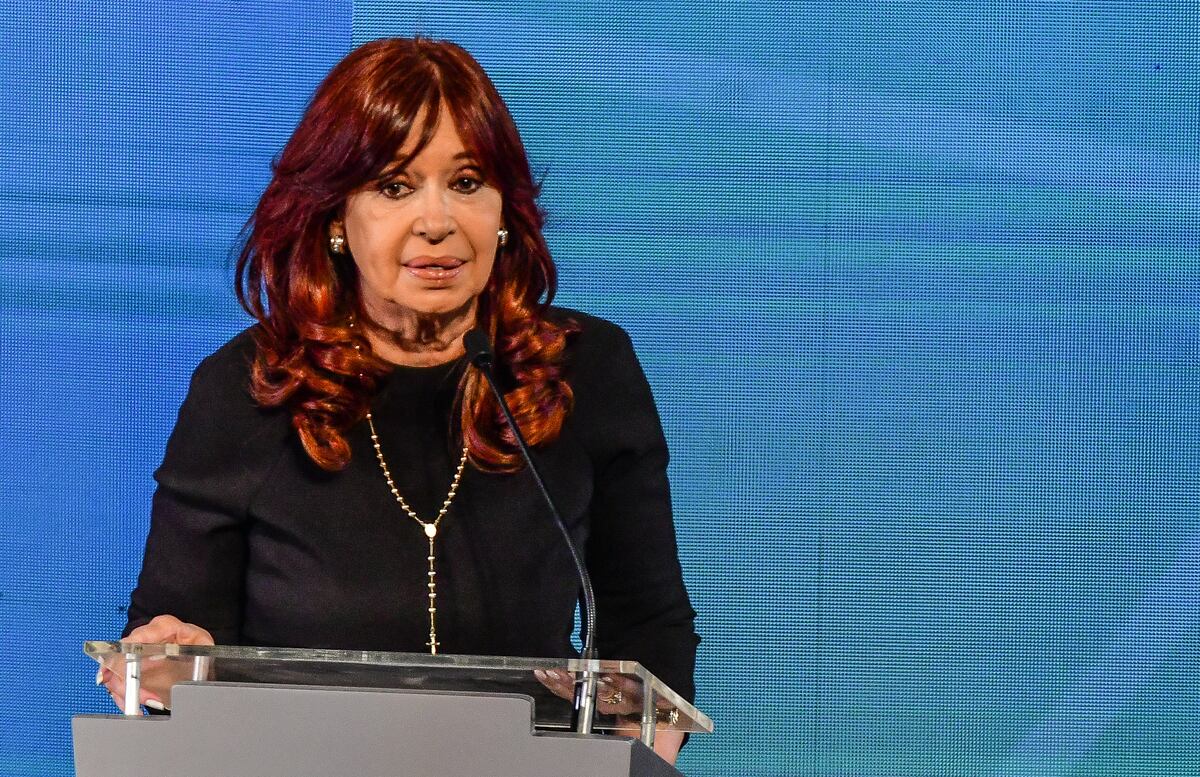 Cristina Fernández de Kirchner en la apertura del Eurolat 2022 en el CCK. 
