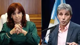 Cristina Fernández de Kirchner y Luis Caputo (Collage/Archivo).