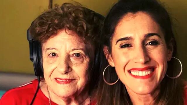 Soledad Pastorutti junto con su abuela Valeria