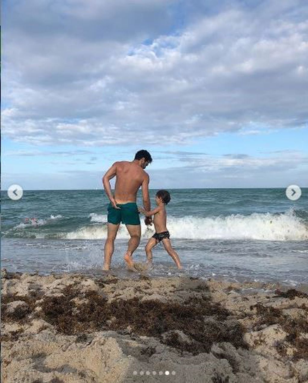 Mauro Caiazza y Jimena Barón están de vacaciones en Miami junto a "Momo" el hijo de la cantante y el exfutbolista Daniel Osvaldo