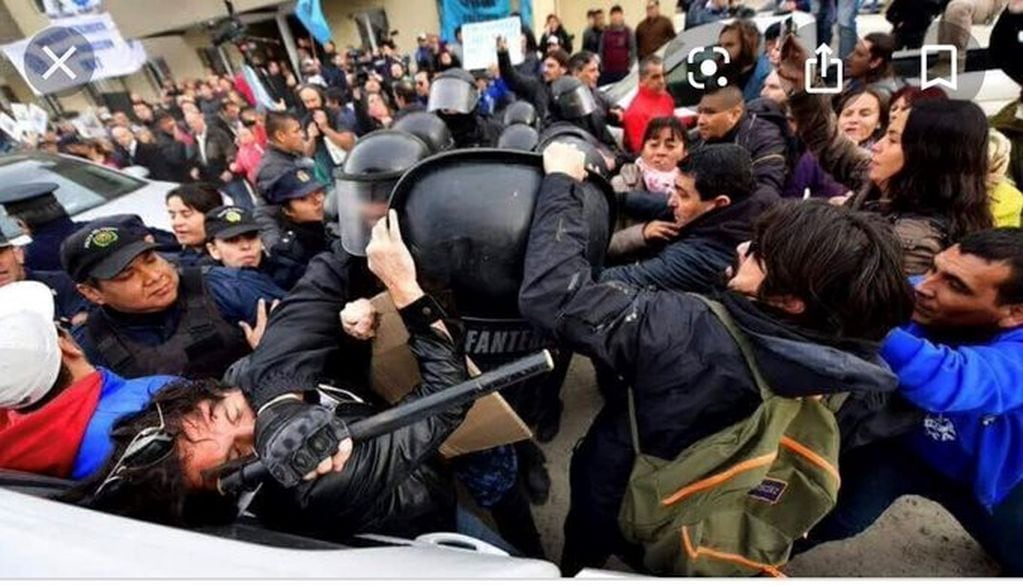 En la última marcha se produjeron incidentes. Foto archivo.