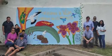 Eco Mural 2023: la escuela ganadora concluyó el trabajo