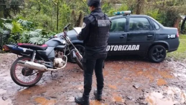 Oberá: hallan una motocicleta que había sido robada