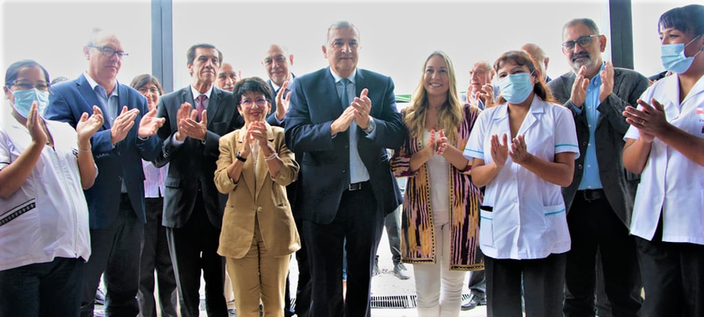 El ministro Carlos Sadir acompañó al gobernador Morales en el acto inaugural de la nueva maternidad en Alto Comedero, en San Salvador de Jujuy.