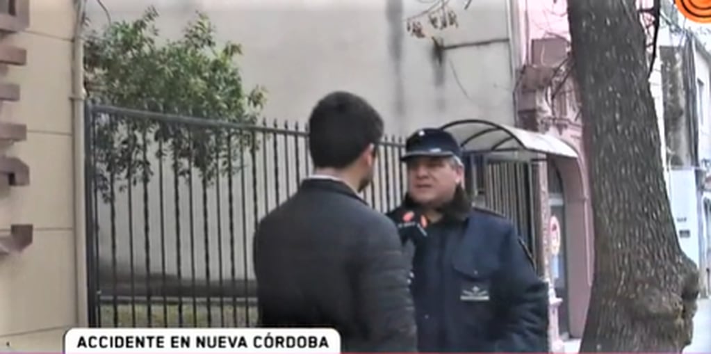 Comisario Dante Funes que acudió al boliche de Nueva Córdoba por el accidente.