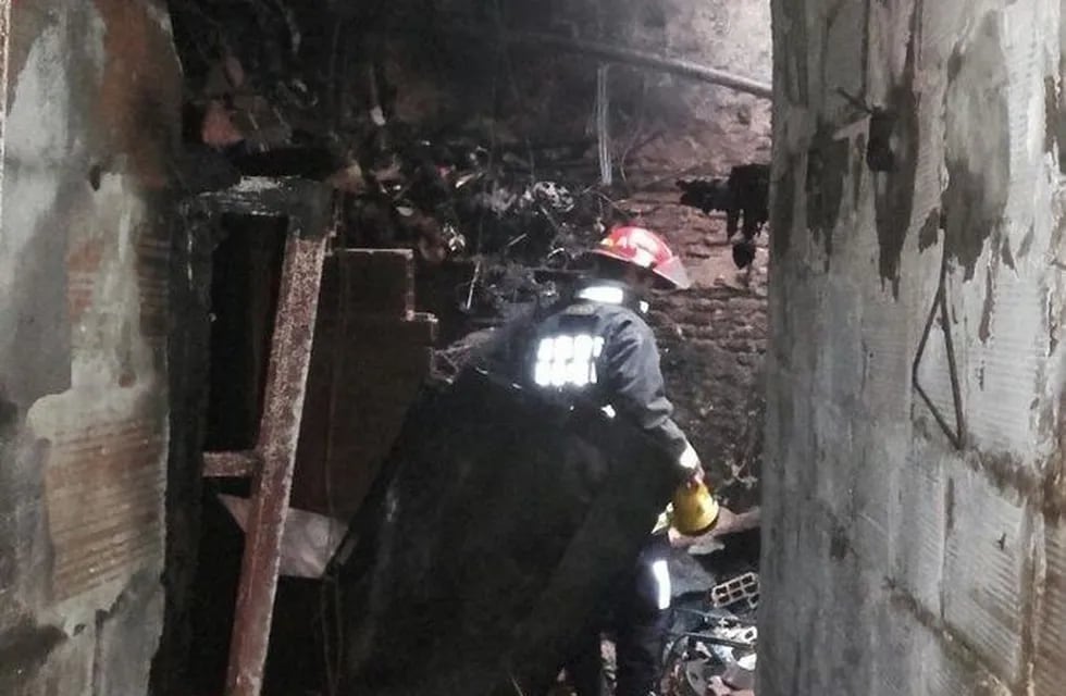 Incendio en Almagro (Foto: Crónica)