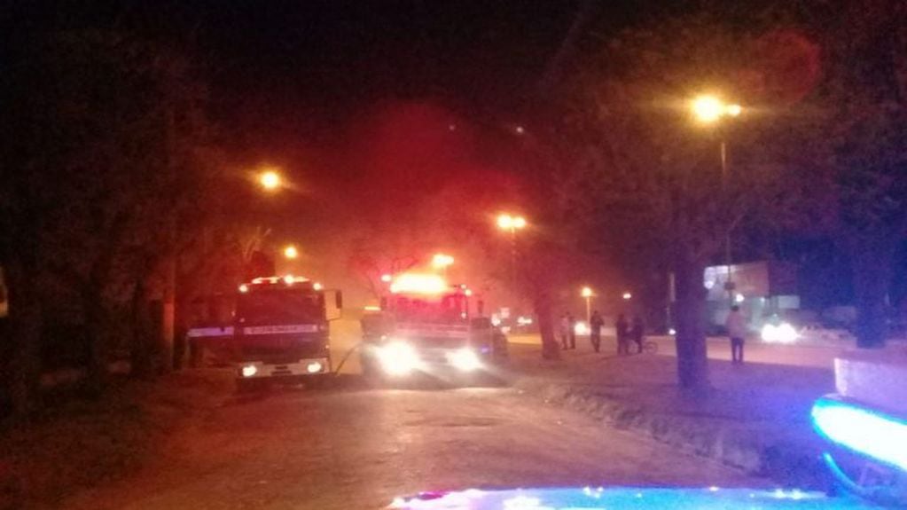 Incendio en barrio Lalahenes, Alta Gracia.